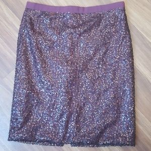 J. Crew sequin pencil skirt